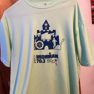 Ironman 70.3 Neon Green tee